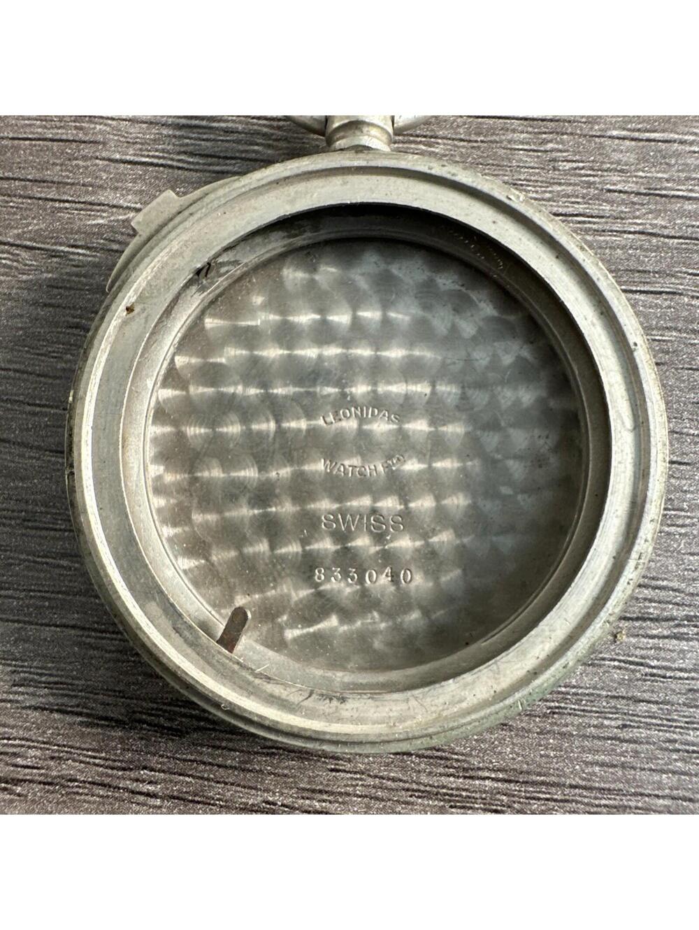 Vintage Leonidas Pocket Watch Case Swiss